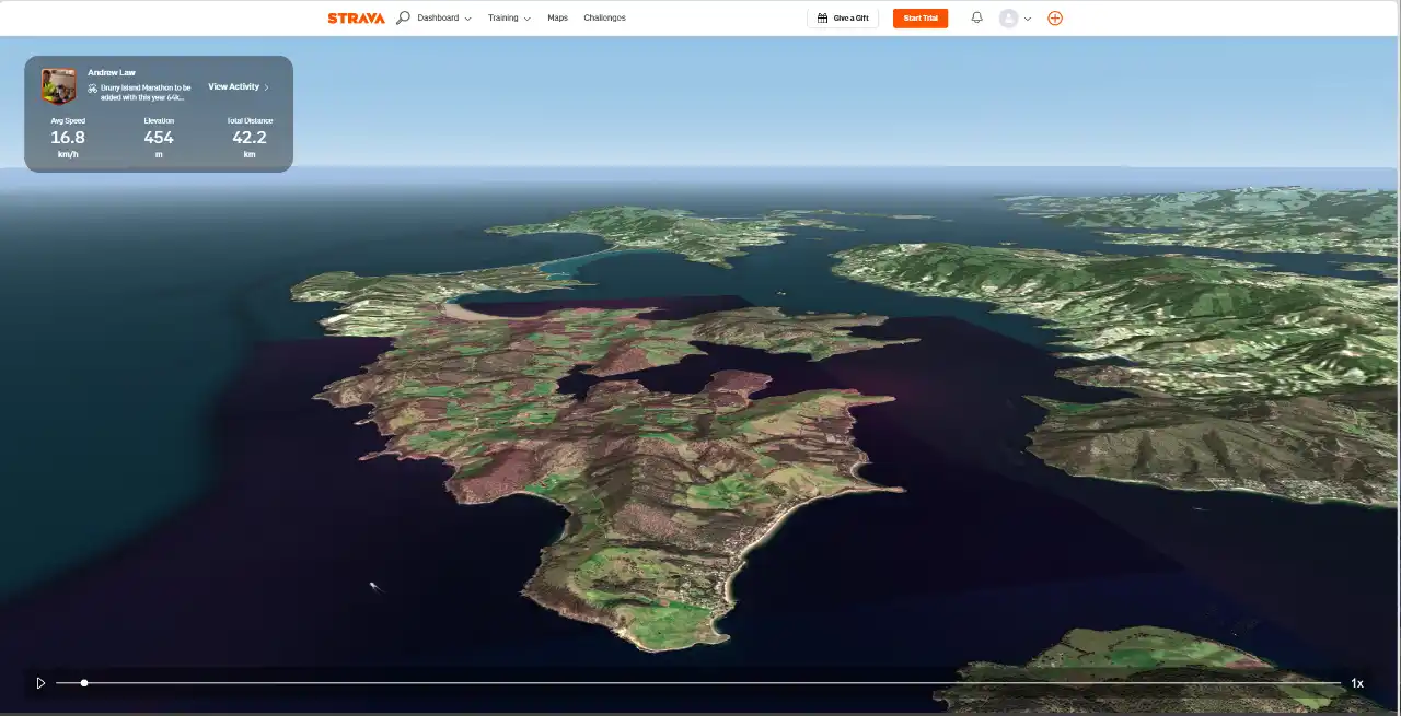 Strava flyover